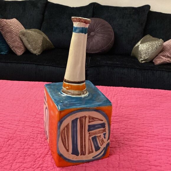 Desimone Colorful Ceramic “ Cat”Vase - Picture 6 of 12